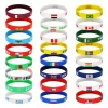 Patriot National Day Celebration Silicone Wristband Anti-static Pat Ring, World Cup Multi-National Flag customized Model B2002 253275 details Picture
